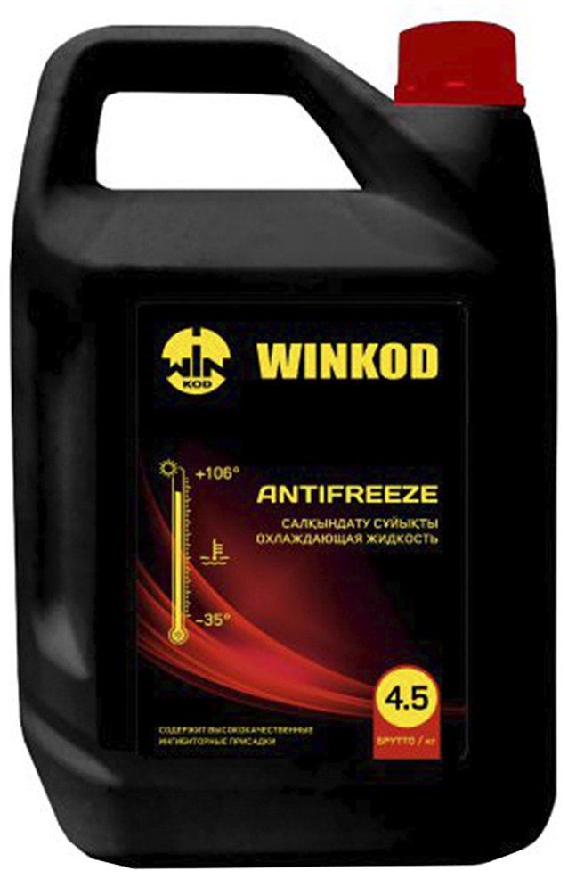 Антифриз Winkod Антифриз WK45351 красный (розовый) G-12 4 л купить,NaN