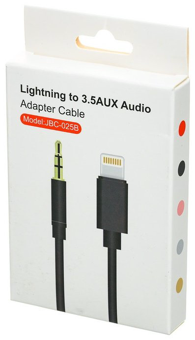 Кабель Lightning - 3.5 mm jack 1 м купить,NaN