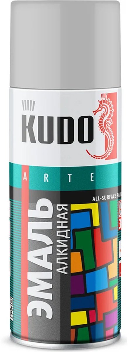 Kudo эмаль KU-1017 тон светло-серый, 520 мл купить,NaN