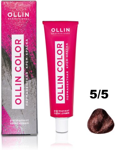 Ollin Professional Color 5/5 светлый шатен махагоновый крем-краска 60 мл купить,NaN