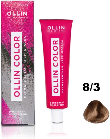 Ollin Professional Color 8/3 светло-русый золотистый крем-краска 60 мл купить,NaN