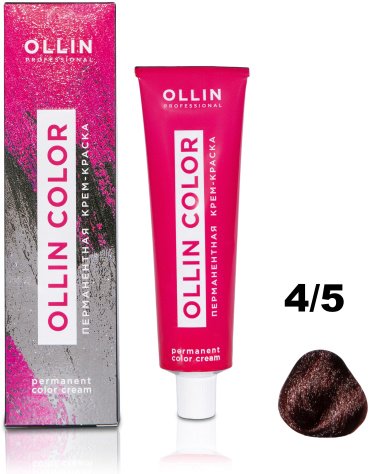 Ollin Professional Color 4/5 шатен махагоновый крем-краска 60 мл купить,NaN