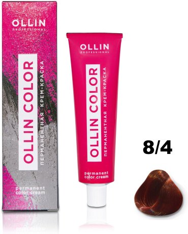 Ollin Professional Color 8/4 светло-русый медный крем-краска 60 мл купить,NaN
