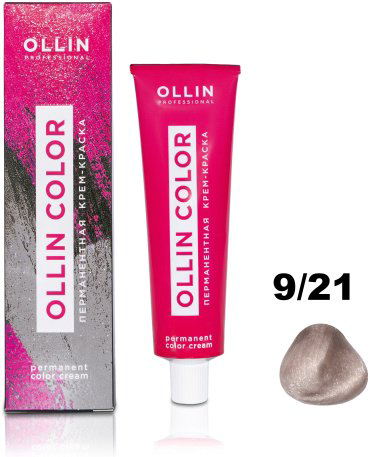 Ollin Professional Color 9/21 блондин фиолетово-пепельный крем-краска 100 мл купить,NaN