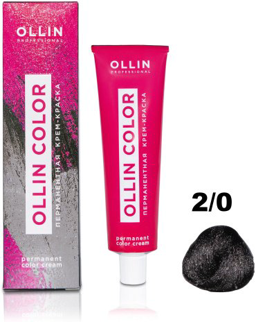 Ollin Professional Color 2/0 черный крем-краска 100 мл купить,NaN