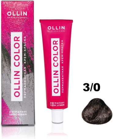 Крем-краска Ollin Professional Color 3/0 темный шатен 60 мл купить,NaN