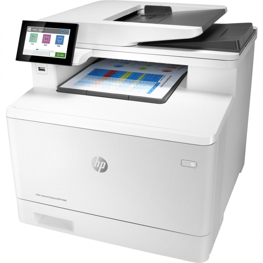 МФУ HP Color LaserJet Enterprise M480f 3QA55A серое купить,0