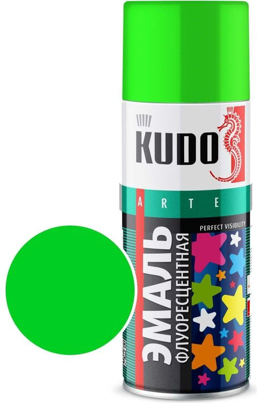 Kudo краска KU-1203 тон ярко-зеленый, 520 мл купить,NaN