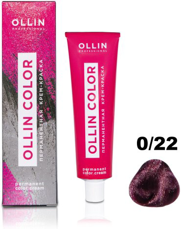 Крем-краска Ollin Professional Color 0/22 фиолетовый 60 мл купить,NaN