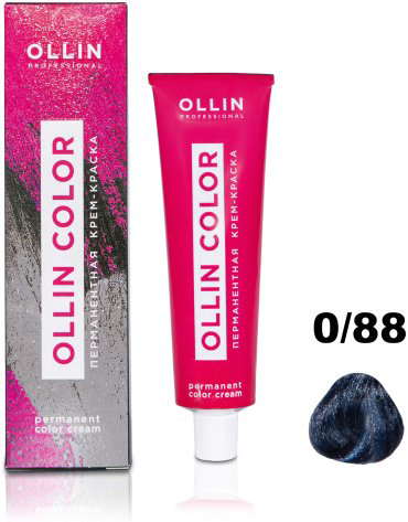 Крем-краска Ollin Professional Color 0/88 синий 60 мл купить,NaN
