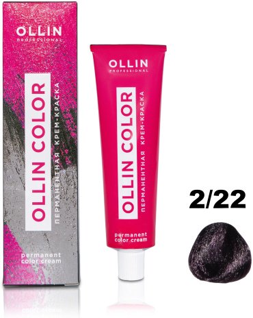 Крем-краска Ollin Professional Color 2/22 черный фиолетовый 60 мл купить,NaN