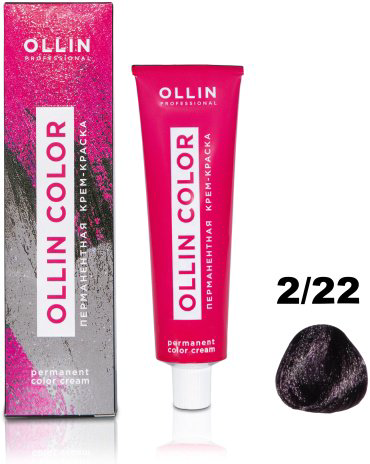 Крем-краска Ollin Professional Color 2/22 черный фиолетовый 60 мл купить,NaN
