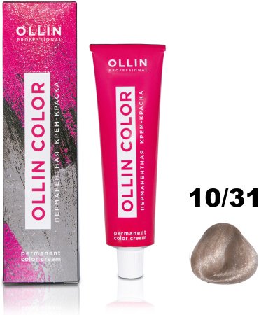 Ollin Professional Color 10/31 светлый блондин золотисто-пепельный крем-краска 60 мл