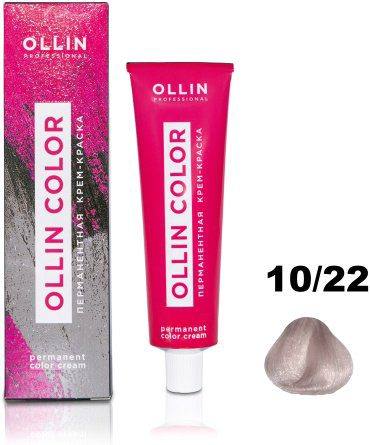 Ollin Professional Color 10/22 светлый блондин фиолетовый крем-краска 100 мл купить,NaN