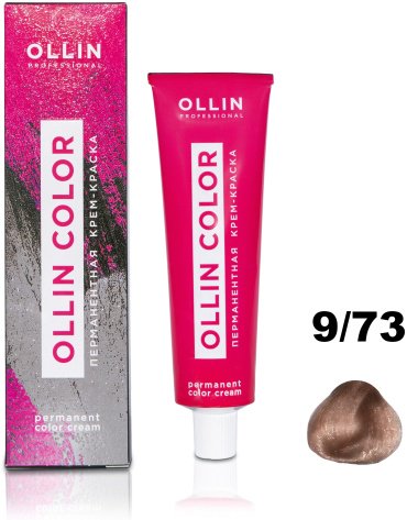 Ollin Professional Color 9/73 блондин коричнево-золотистый крем-краска 100 мл