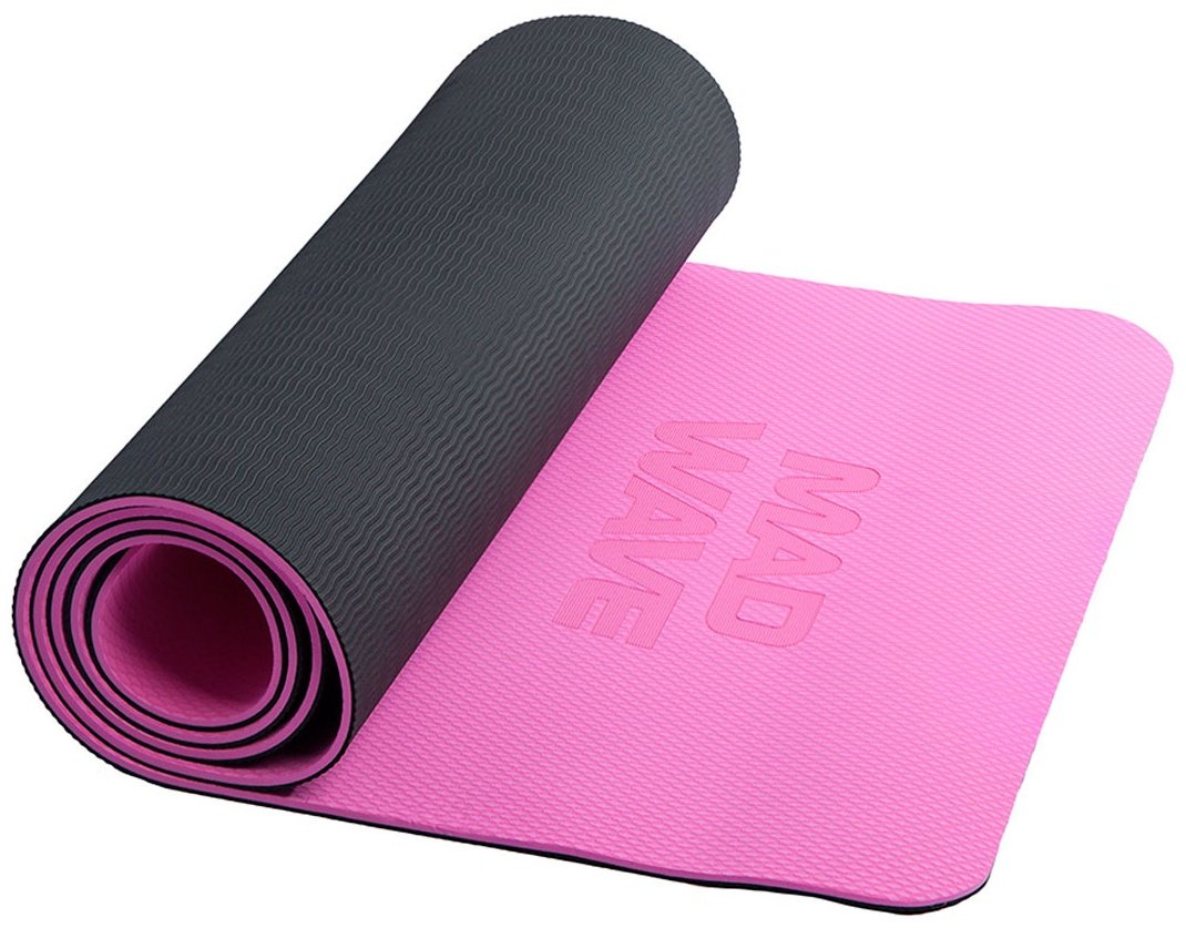 Коврик Madwave Yoga 183x61x0.6 см розовый купить,NaN