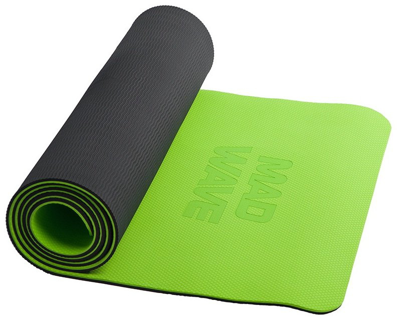 Коврик Madwave Yoga Mat 183x61x0.6 см зеленый купить,NaN