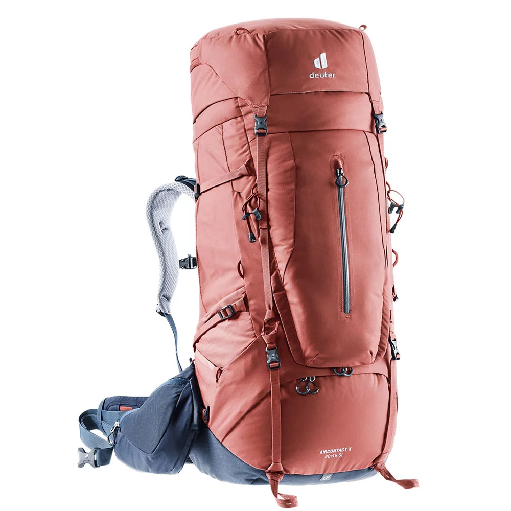 Рюкзак Deuter Aircontact X 70+15 красно-синий купить,NaN