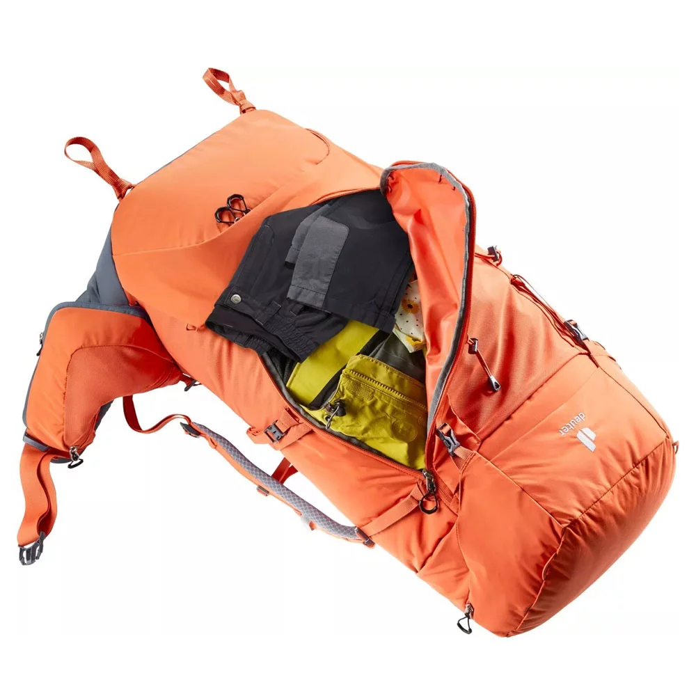 Рюкзак Deuter Aircontact Core 65+10 оранжево-серый купить,NaN