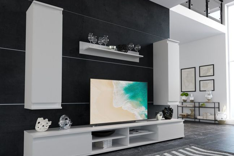 Стенка для гостиной Гербор Люсия 220 белая купить,NaN