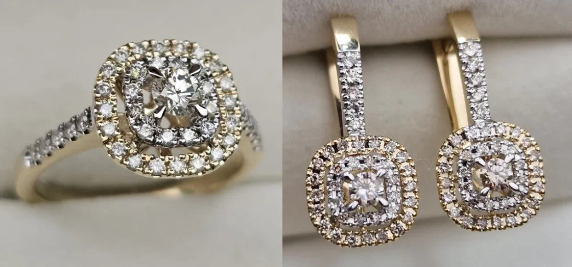 Комплект Deimantas 108078678 17,5р 0,54ct 0,886ct. купить,NaN