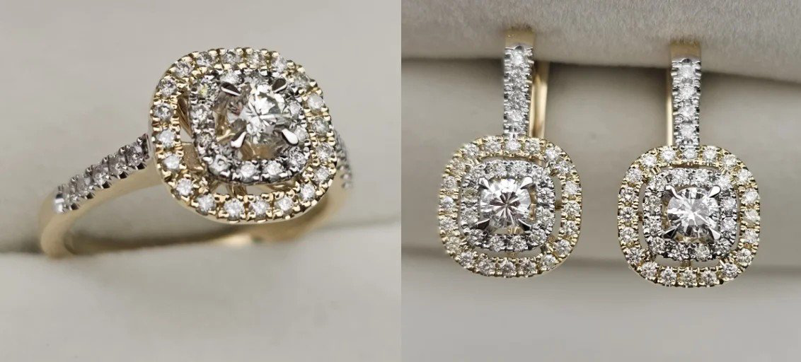 Комплект Deimantas 108078785 17,5р 0,54ct 1,07ct. купить,NaN