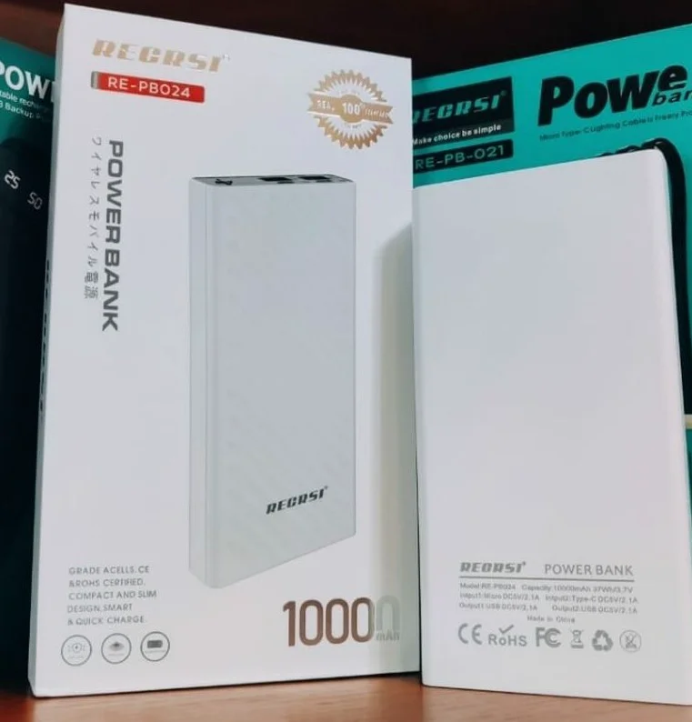 Power Bank Regrsi RE-PB024 10000mAh White