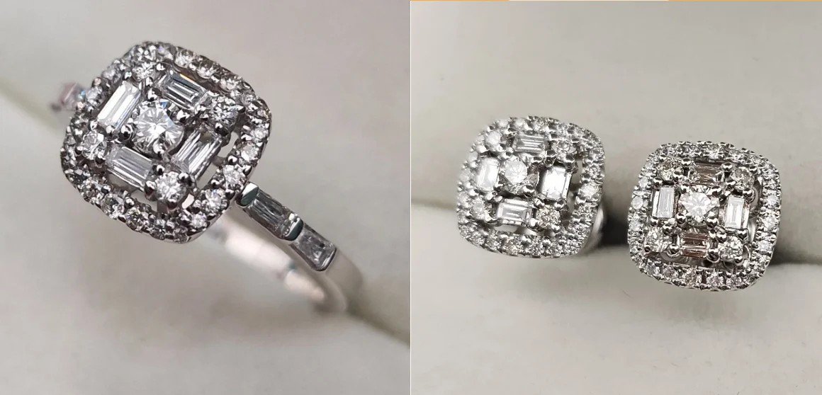 Комплект Deimantas 108078762 0,96ct 0,76ct. купить,NaN