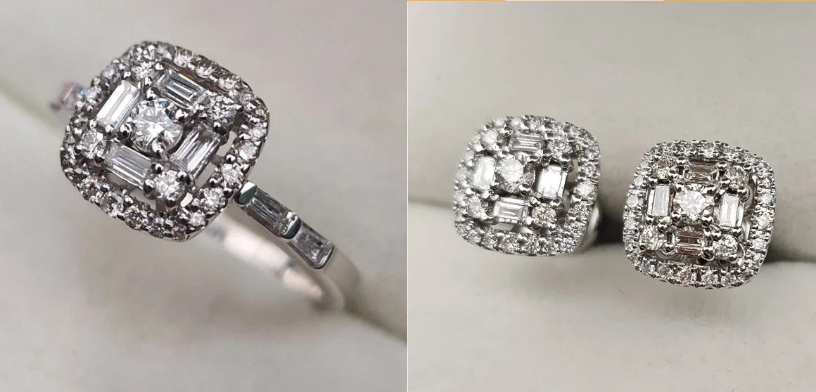 Комплект Deimantas 108078762 0,96ct 0,76ct. купить,NaN
