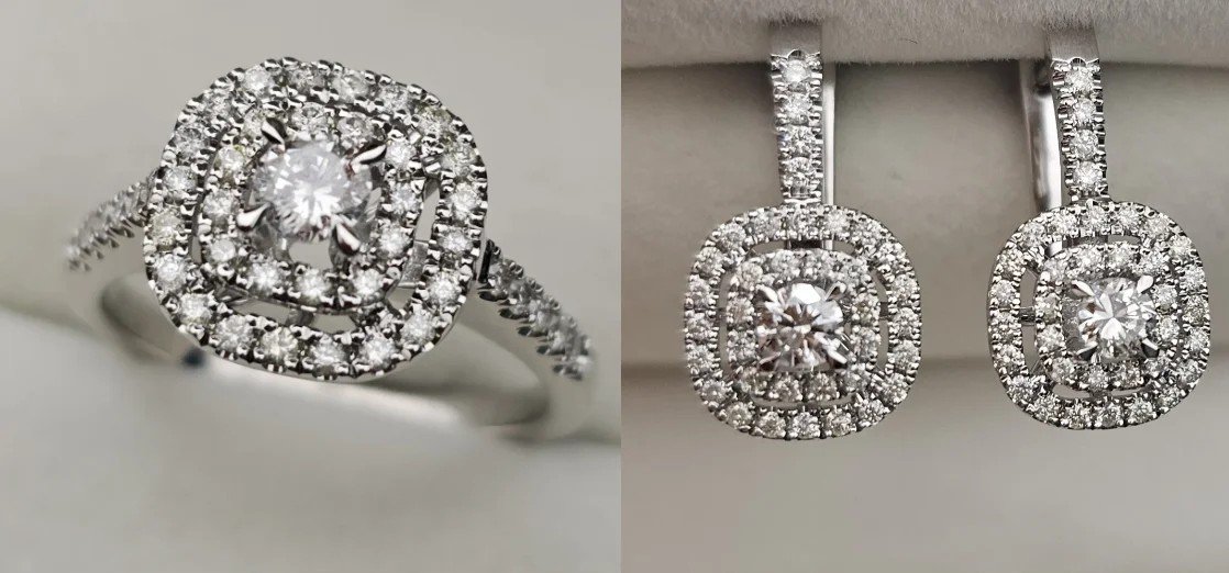 Комплект Deimantas 108078819 17,5р 0,54ct 1,07ct. купить,NaN