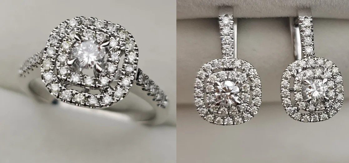 Комплект Deimantas 108078819 17,5р 0,54ct 1,07ct. купить,NaN