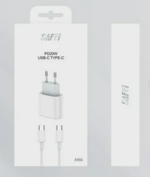 Зарядное устройство&nbsp;Saffi A-95 PD20W Type-C White