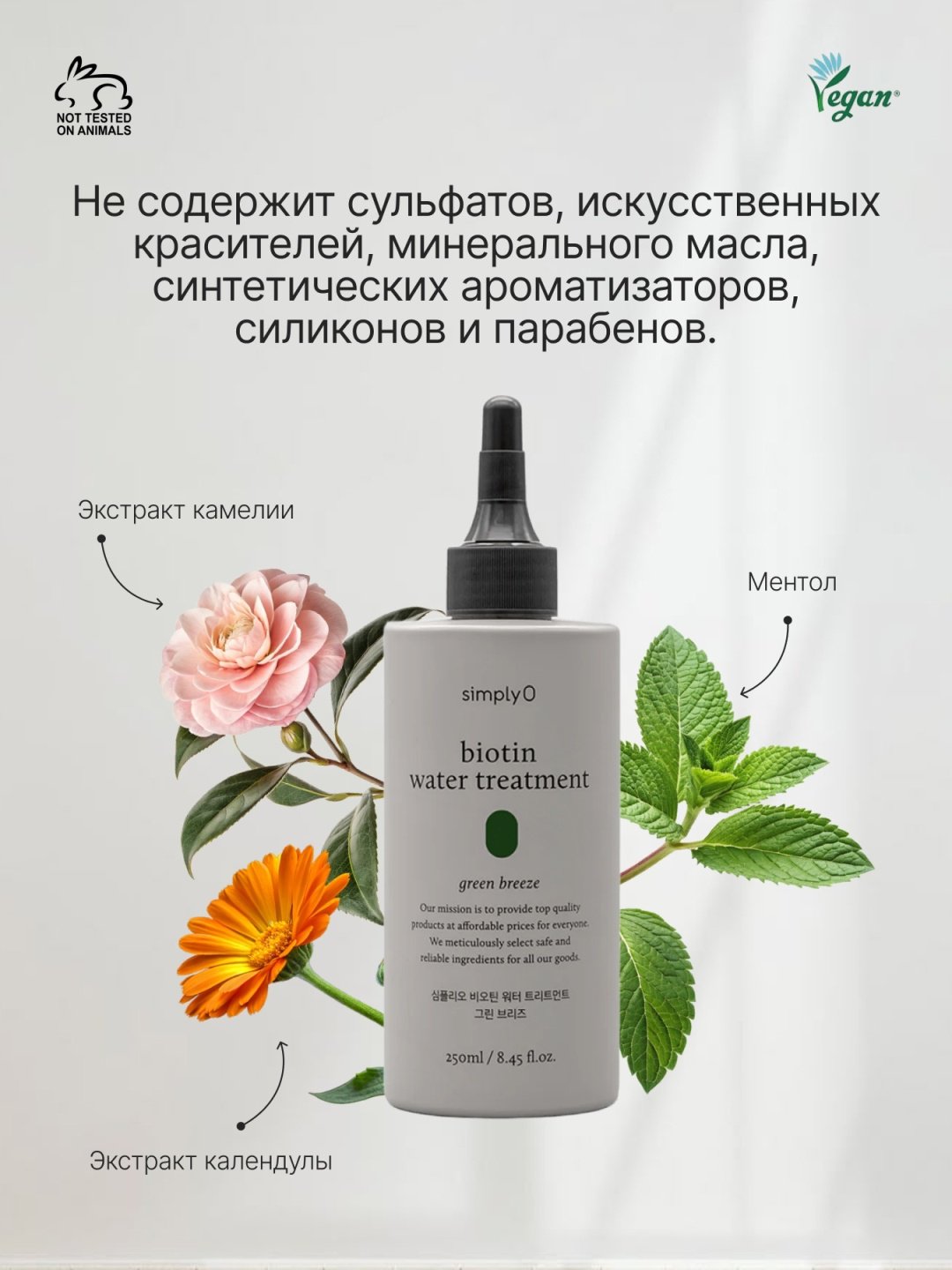 SimplyO состав Лечебная вода для волос SimplyO Biotin Water For Hair Loss 250 мл купить,NaN