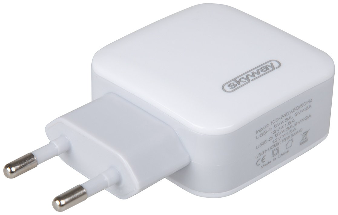 Зарядное устройство Skyway S04602003 USB белый купить,NaN