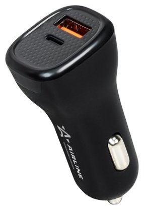 Зарядное устройство AIRLINE ACH-CQC3 USB Type-C, USB черный