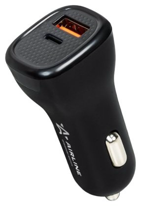 Зарядное устройство AIRLINE ACH-CQC3 USB Type-C, USB черный