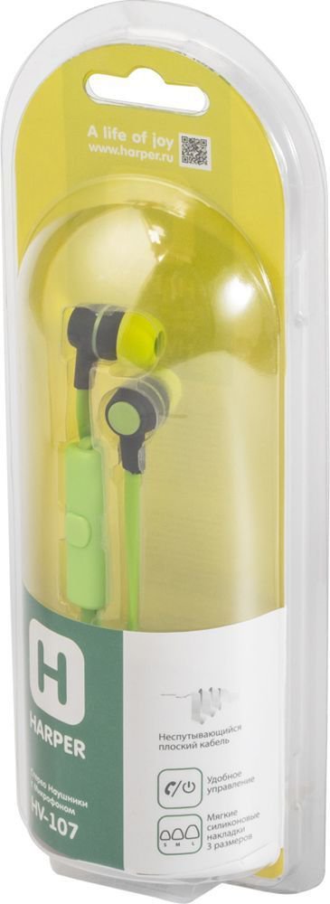 Наушники Harper HV-107 зеленые купить,NaN