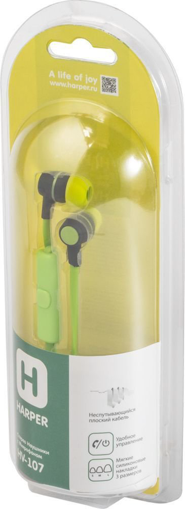 Наушники Harper HV-107 зеленые купить,NaN