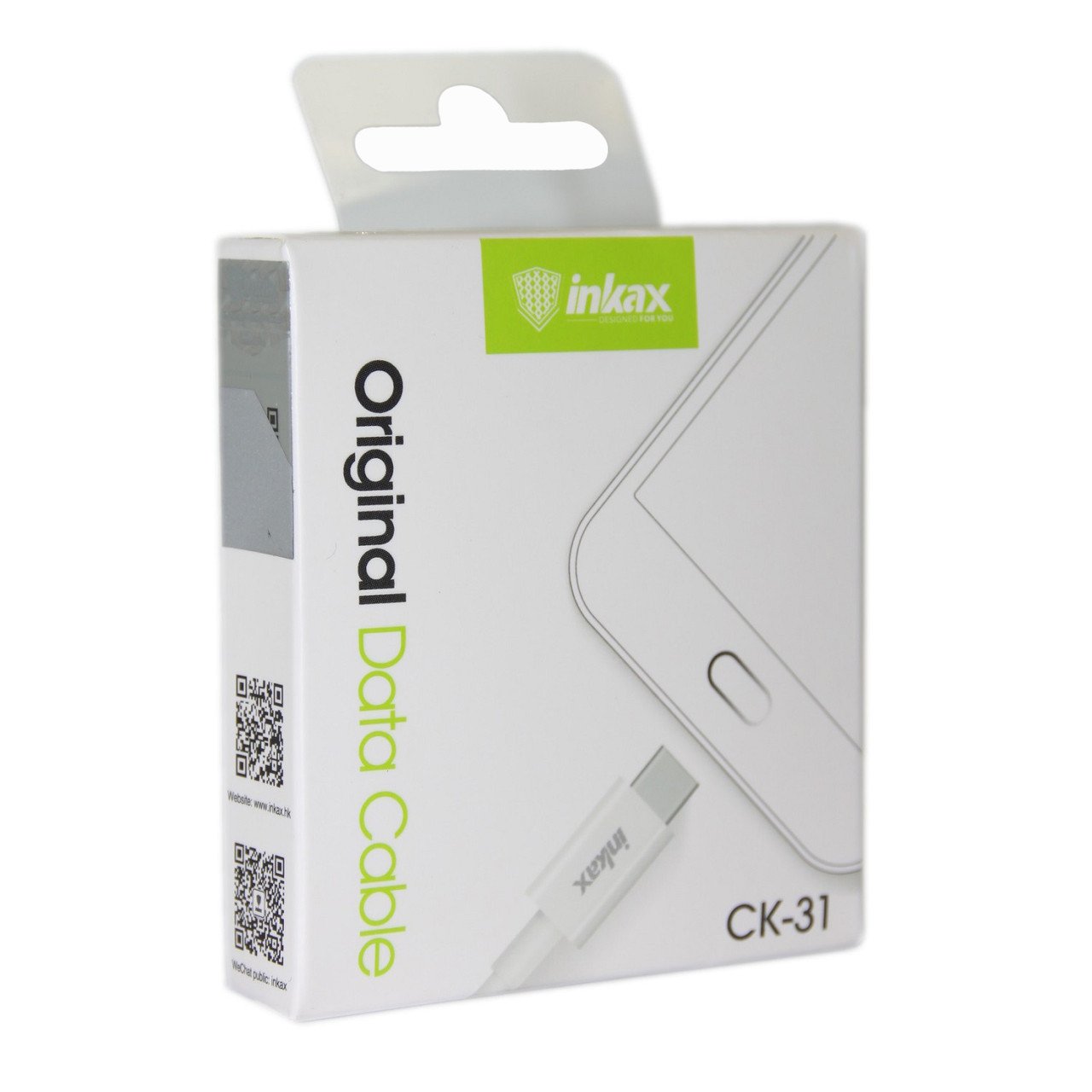 Кабель Inkax USB - Type C CK-31-TYPE C 1м белый  купить,NaN