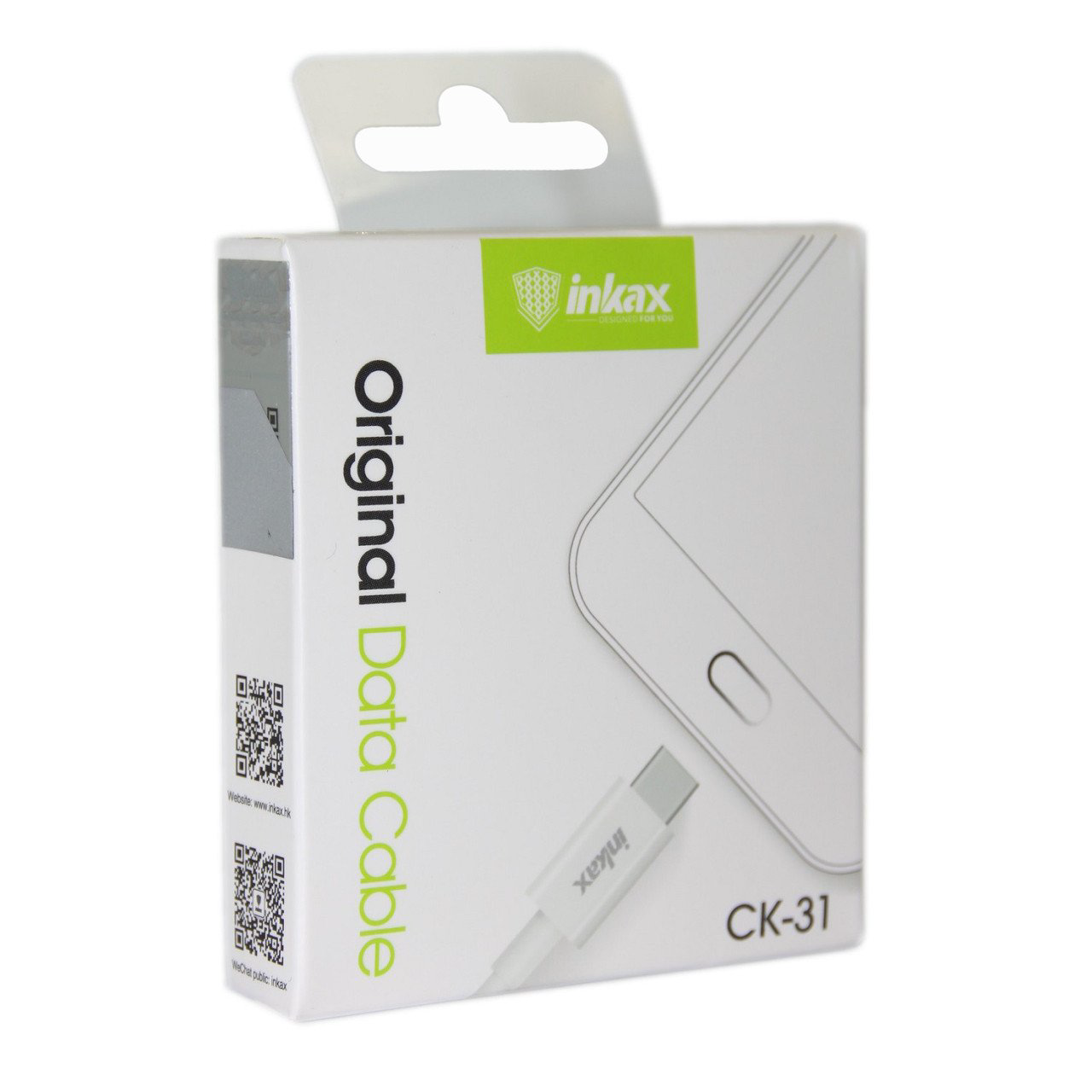 Кабель Inkax USB - Type C CK-31-TYPE C 1м белый  купить,NaN