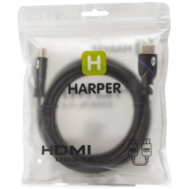 Кабель Harper DCHM-371 HDMI TO HDMI 1м черный - ForteMarket Кабель Harper DCHM-371 HDMI TO HDMI 1м черный купить,0