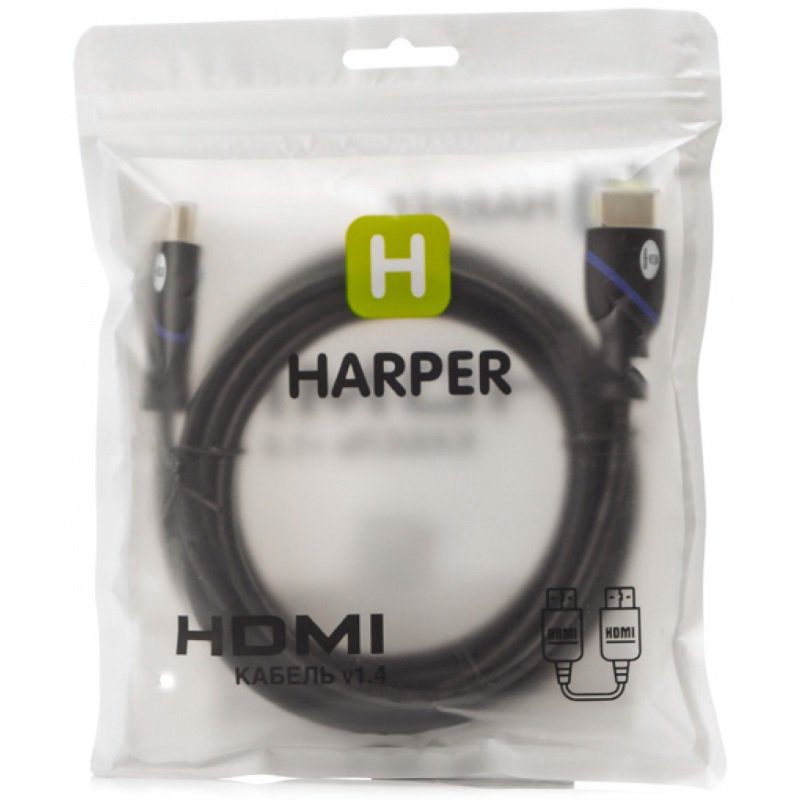  Кабель Harper DCHM-371 HDMI TO HDMI 1м черный купить,NaN