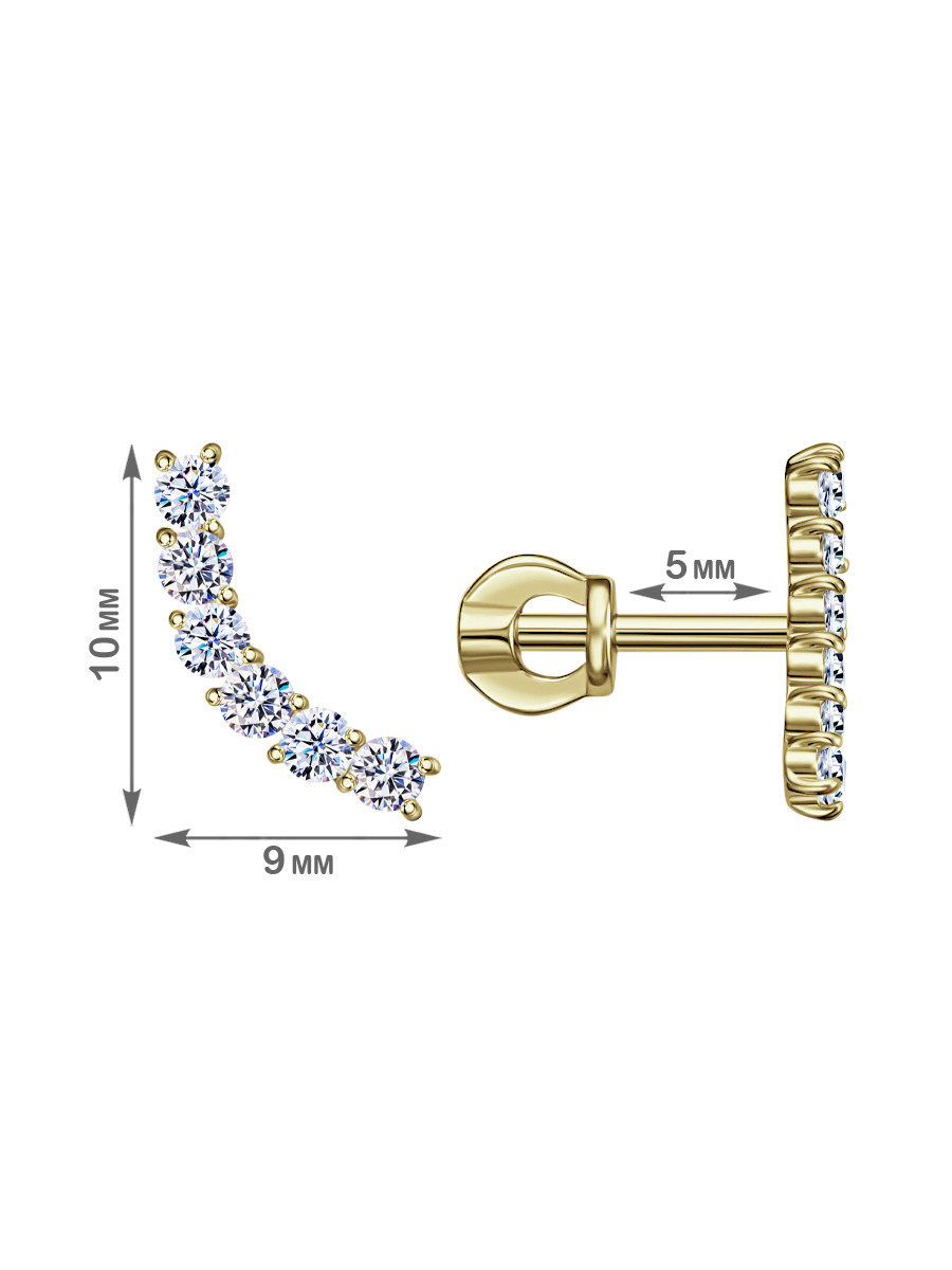 Пуссеты Veronika Jewelry С330-3285ж золото 1.2гр купить,117800