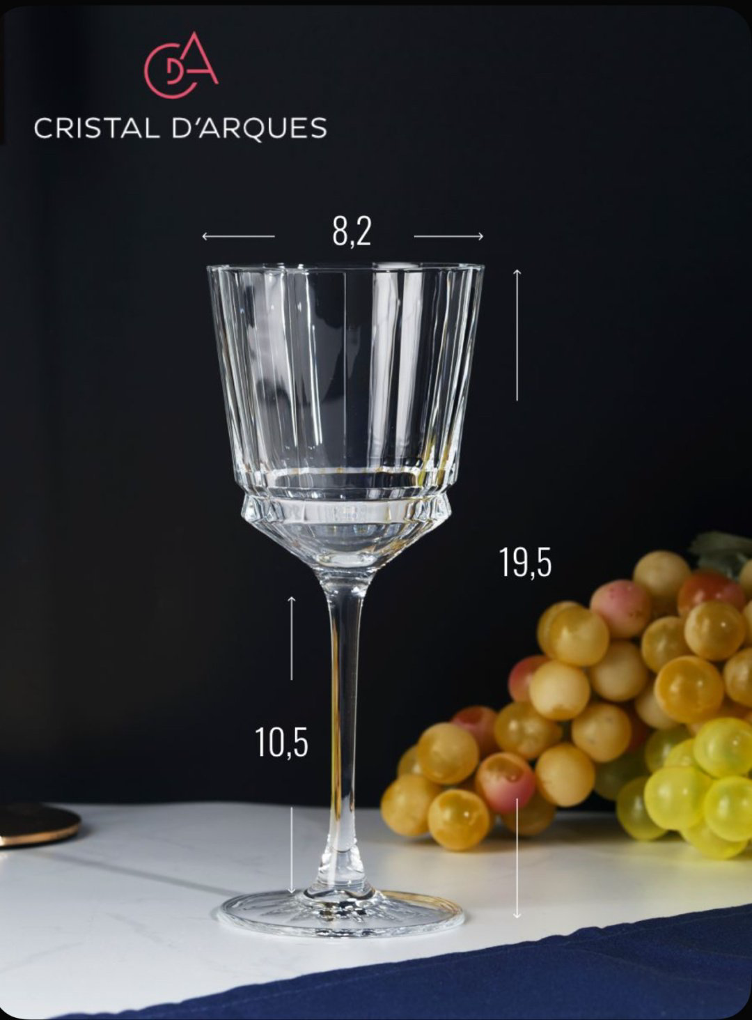 Набор бокалов Cristal d'Arques 250 мл, хрусталь, закаленное стекло, 6 шт купить,NaN