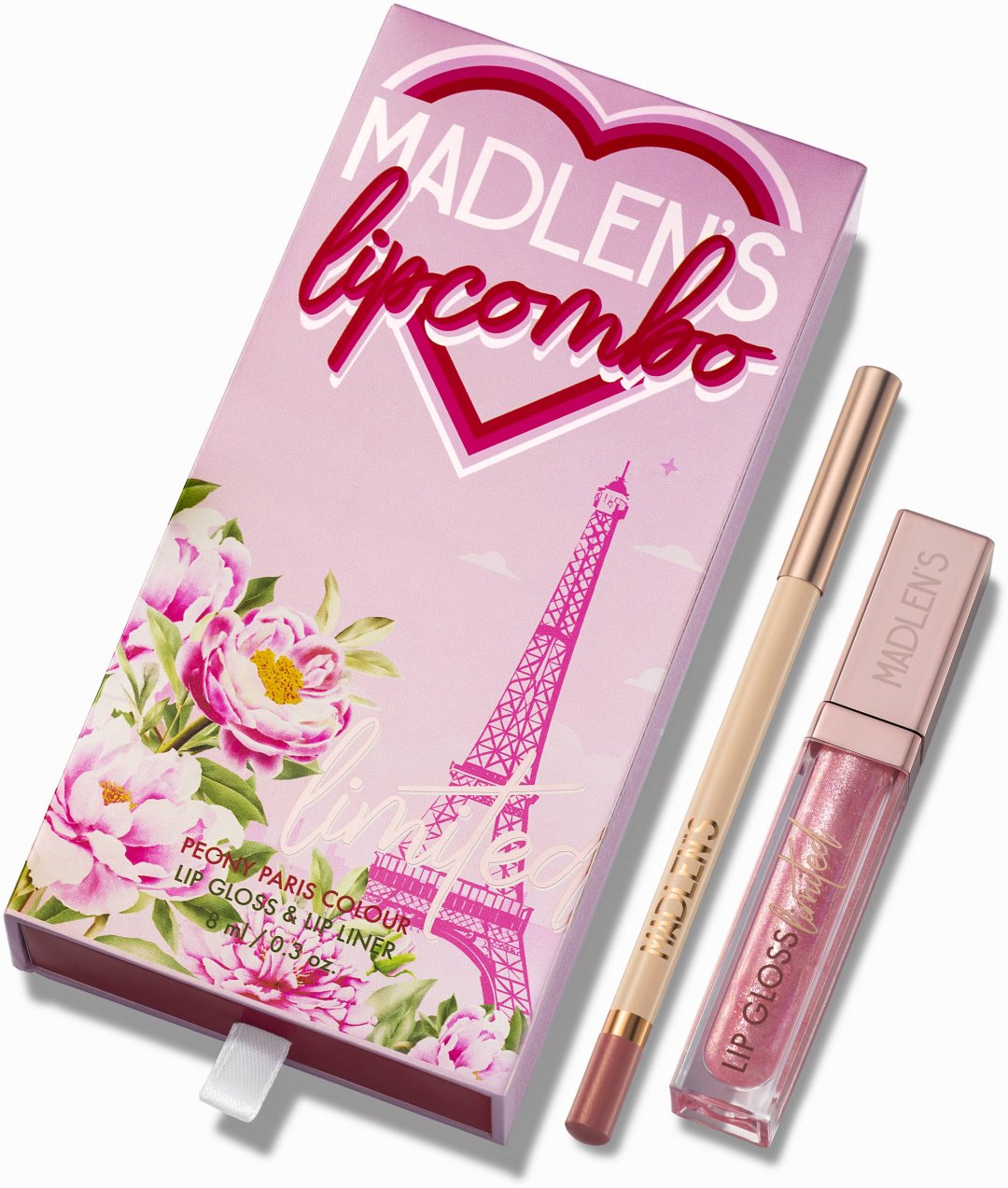 Madlen's Glow LipCombo помада-карандаш Peony Paris купить,NaN