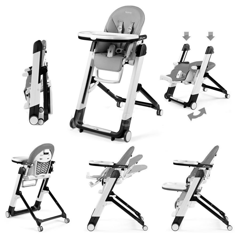 Стульчик для кормления Peg Perego Siesta Follow Me Ice Grey купить,NaN