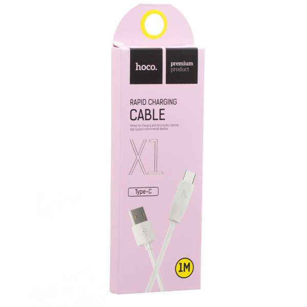 Кабель Hoco X1 USB Type-C 1м белый