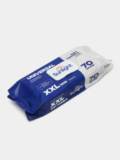 Влажные полотенца Sunlight 70шт XXL Universal 70 шт