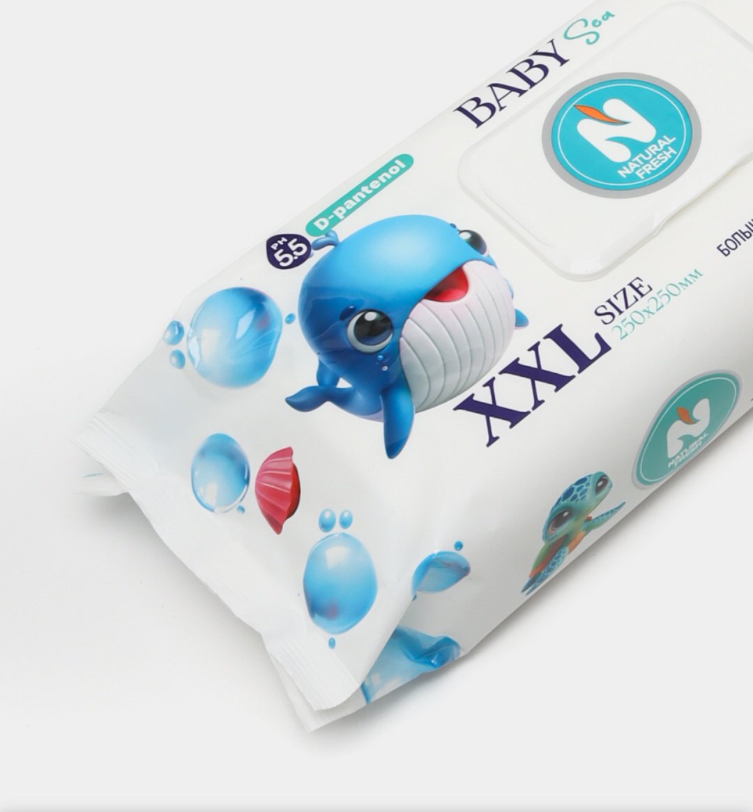 Влажные салфетки Natural Fresh Baby Sea 70 шт