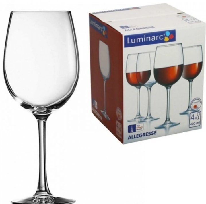 Набор бокалов Luminarc 420 мл, стекло, 4 шт купить,NaN